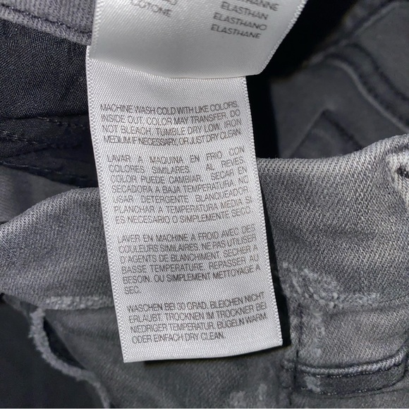 MOTHER Gray Distressed skinny jeans - Picture 8 of 10